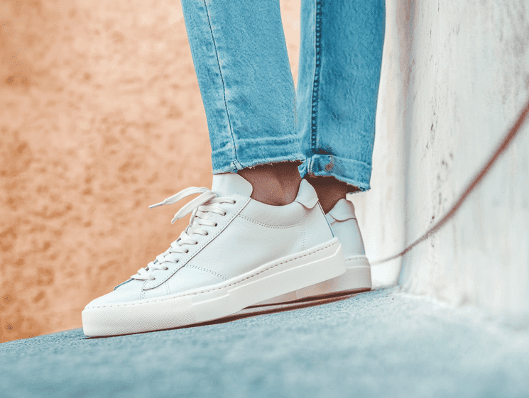 A structured tote bag styled with a casual outfit