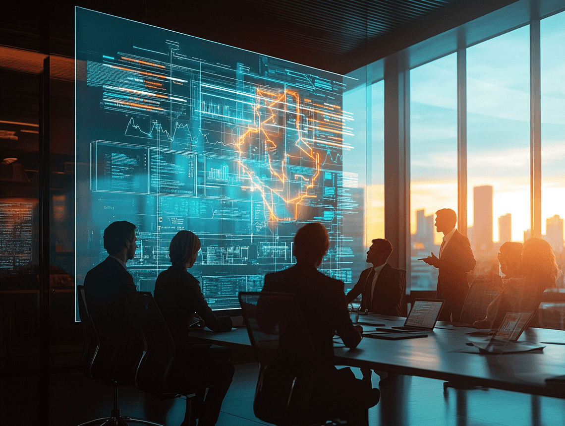 A futuristic AI interface with accessibility icons, symbolizing the potential and challenges of AI in accessibility