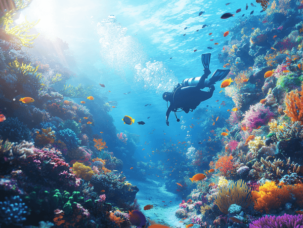 A person browsing educational content on a tablet in a cozy living room