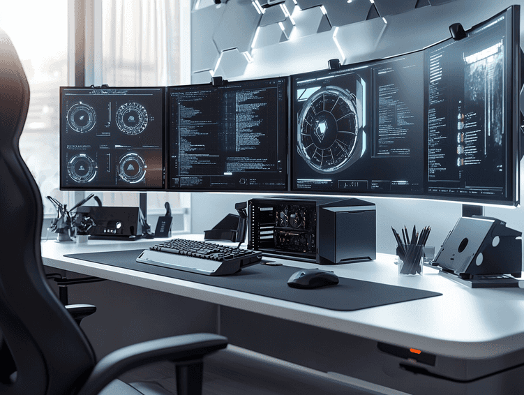 A high-performance gaming setup showcasing AMD’s latest hardware