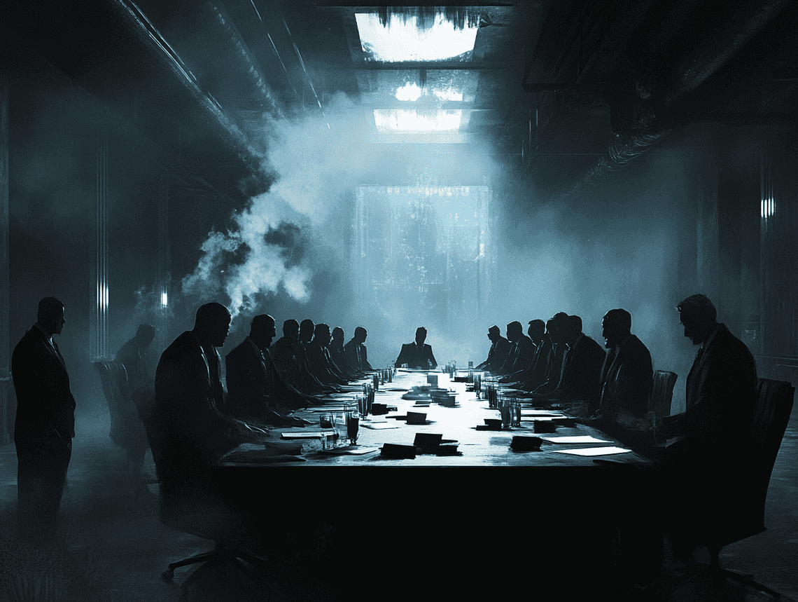 A dark and atmospheric portrayal of Gotham's criminal underworld, highlighting its dangerous allure.