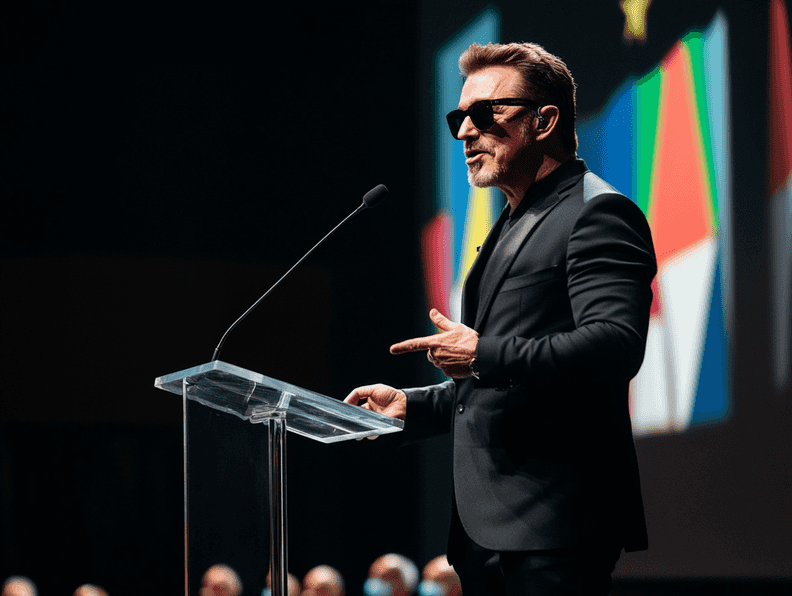 A close-up of the Presidential Medal of Freedom displayed on a velvet background