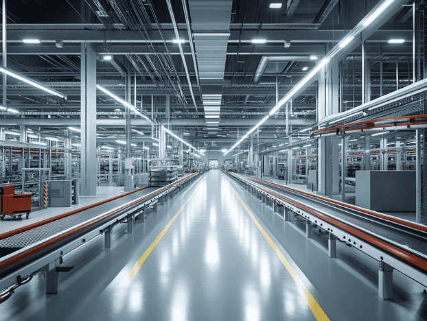An image of Nike's state-of-the-art distribution center