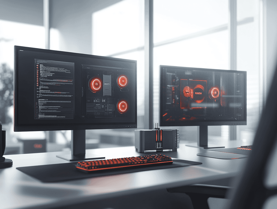 A futuristic image of a processor chip glowing with advanced technology, representing the potential of future updates