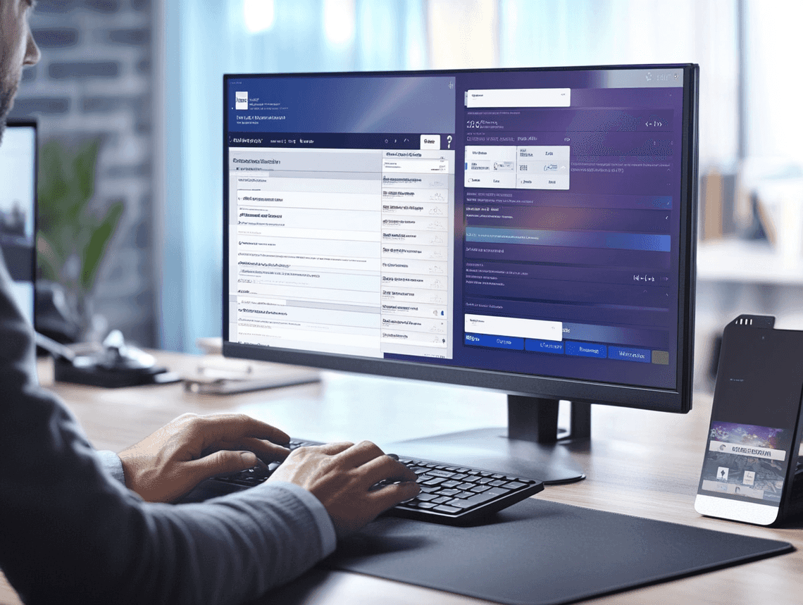 A contextual image of a user setting up Clipboard Master on their computer