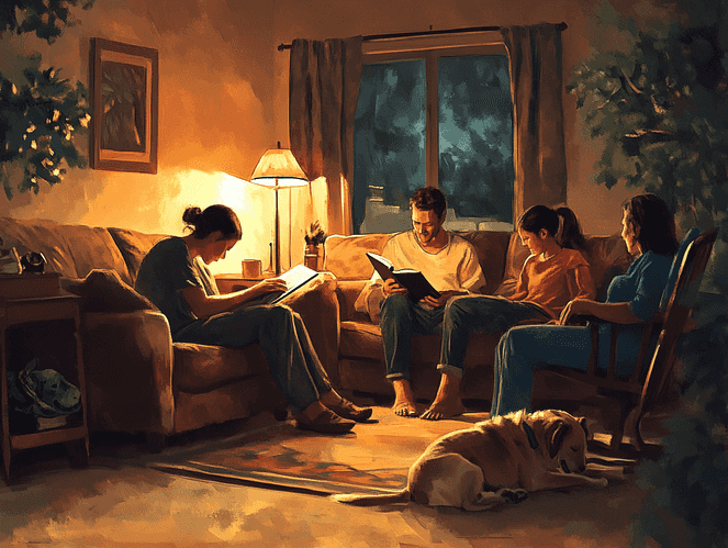 A couple enjoying a peaceful moment outdoors, surrounded by nature