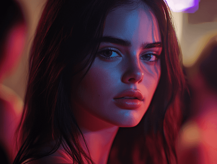 A close-up of a contestant looking nervous during a tense moment