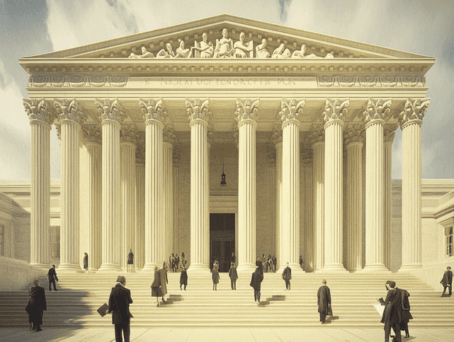 A dramatic image of a woman standing strong amidst a storm