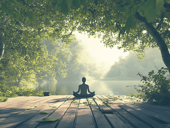 A vibrant and inspiring image of a sunrise over a calm ocean, symbolizing hope and new beginnings