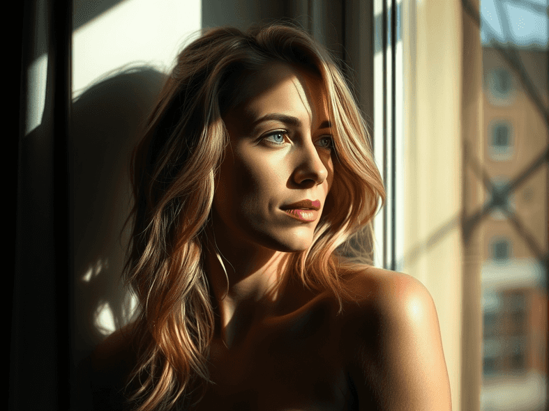 A dramatic scene depicting family tension