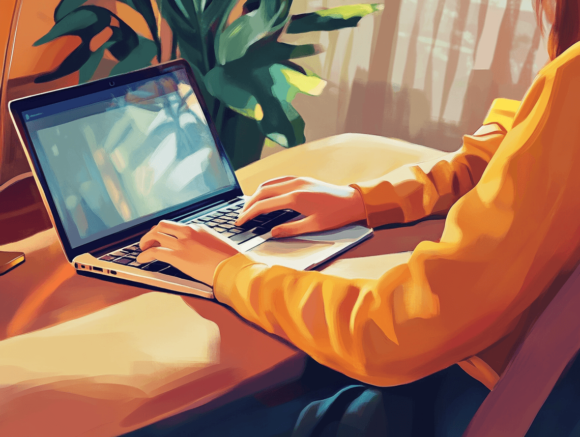 A person canceling a streaming service subscription on their laptop