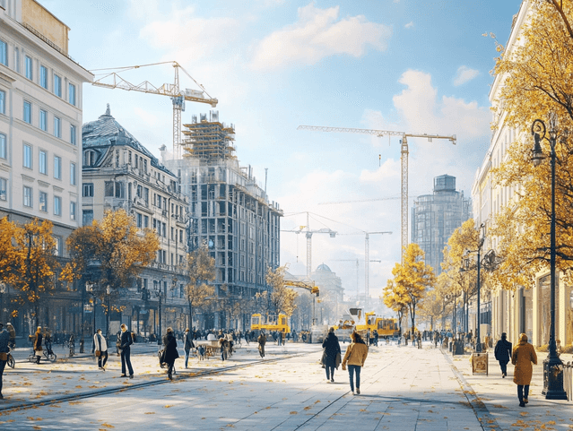 A symbolic image of international financial aid being directed to Ukraine, showcasing economic resilience