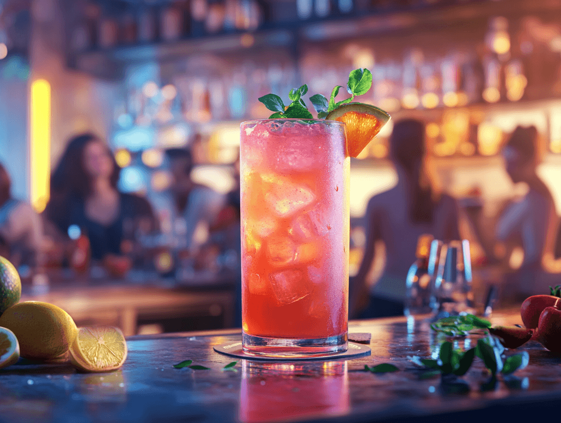 A group of friends enjoying non-alcoholic beverages at a social event