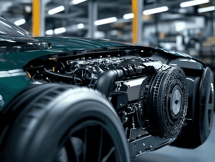 Aston Martin Valhalla parked on a scenic mountain road, showcasing its sleek design and aerodynamic features