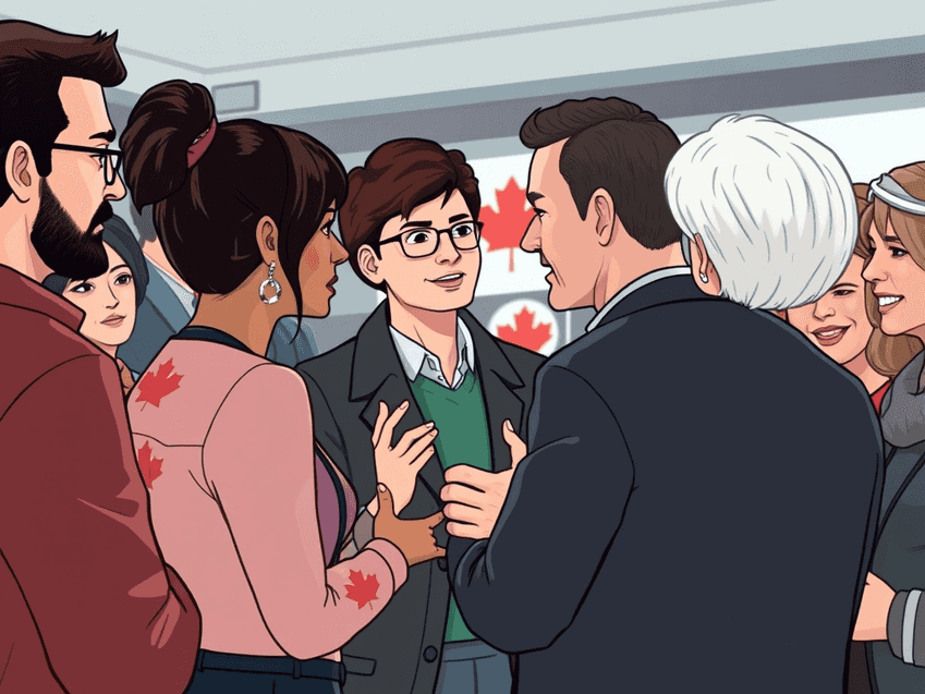 A portrait of Chrystia Freeland, a key political figure in Canada