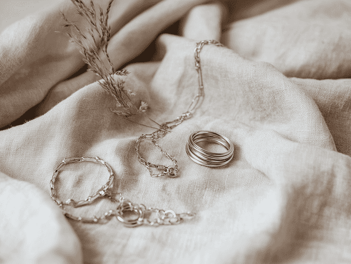 A celebrity-inspired jewelry collection featuring gold and gemstone designs