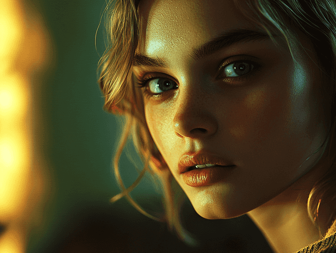 A dramatic scene from The Idol, featuring Lily-Rose Depp and Abel Tesfaye in a tense moment.