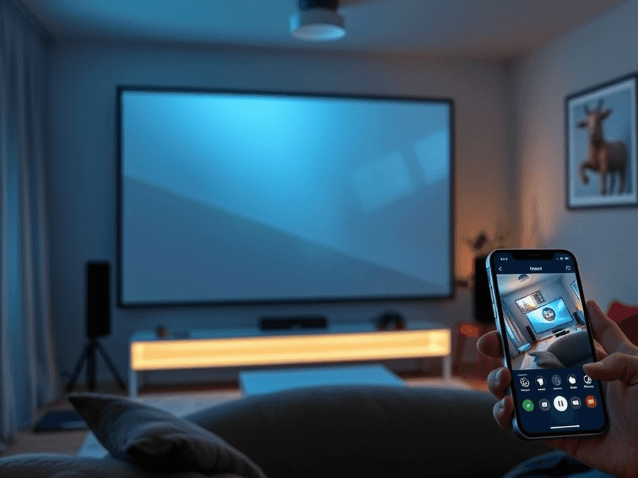 Smart home integration with LG projector