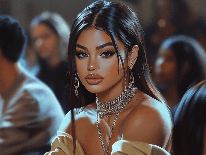 Kylie Jenner showcasing her latest fashion-forward outfit