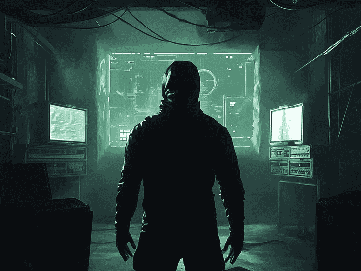 A close-up of an elderly man with a cunning expression, representing Player 001