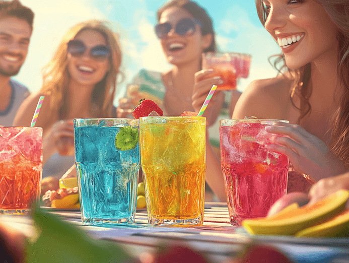 A chart showing alcohol consumption limits for men and women