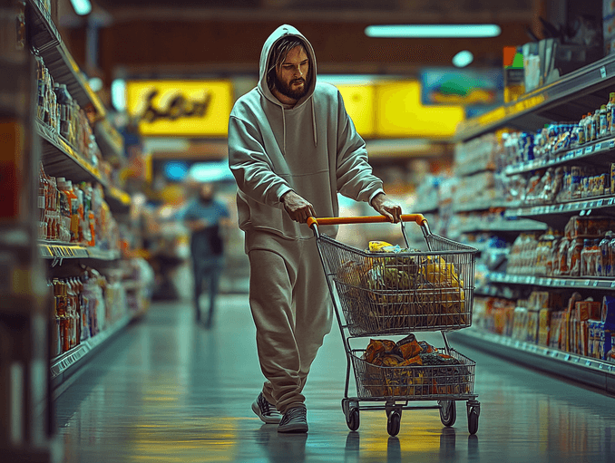 A celebrity smiling while enjoying a simple moment, like baking or relaxing at home