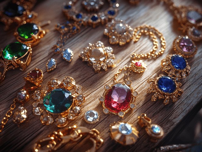 A collection of sustainable jewelry pieces with minimalist designs