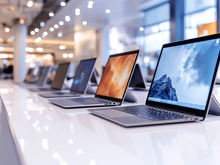 A sleek Dell XPS laptop on a modern desk
