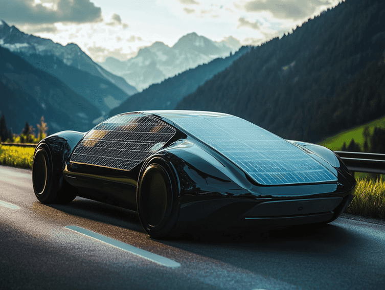 Close-up of an AI-powered wearable device displayed at CES 2025