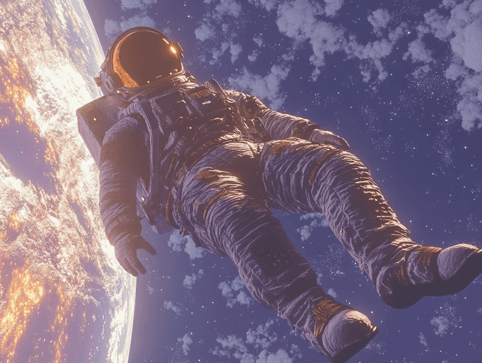 A family watching an educational documentary together on a modern TV