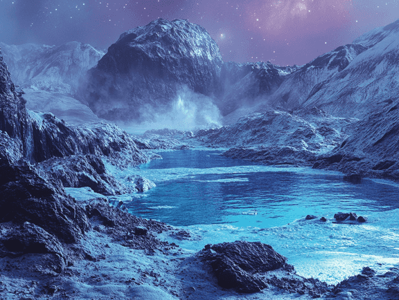 A stunning travel destination with zodiac constellations in the night sky