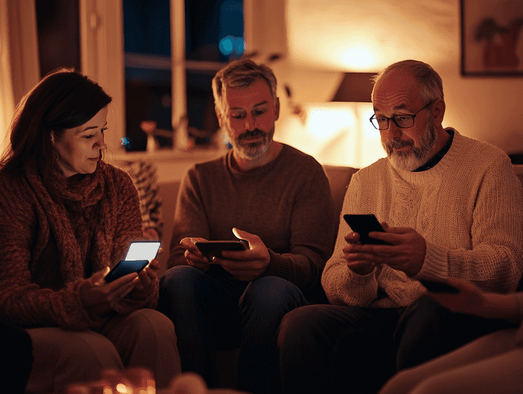 A smartphone screen showing the TikTok app with a warning about safety