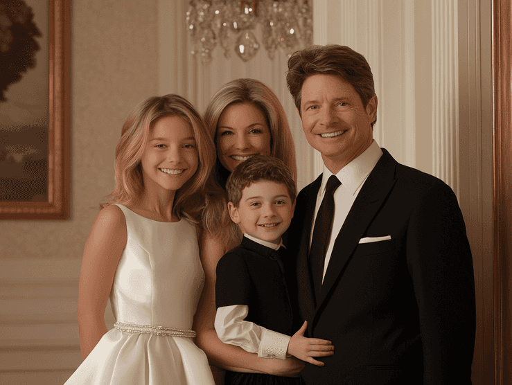 Michael J Fox speaking at a Parkinson's research event