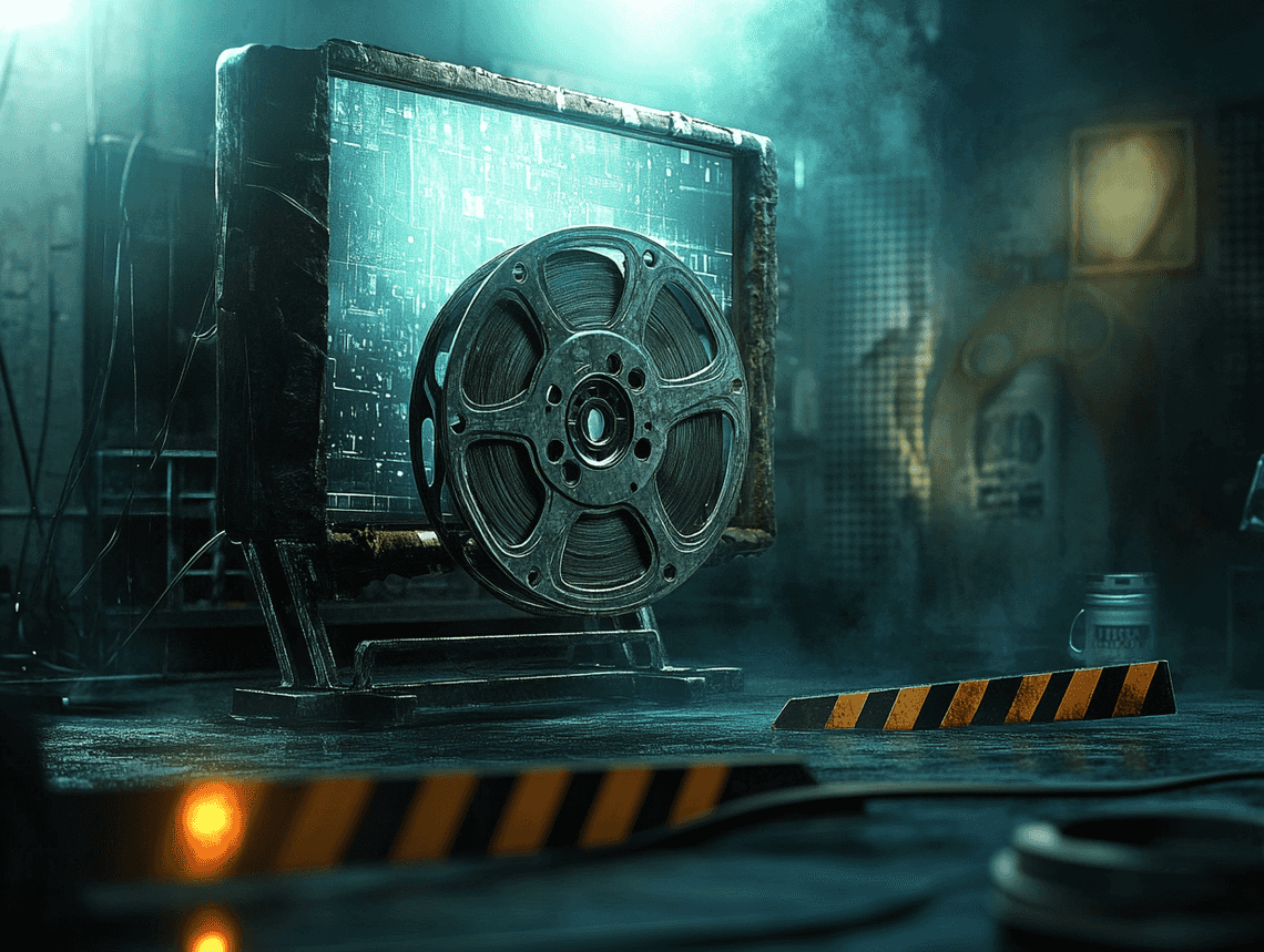 A family watching television together in a cozy living room