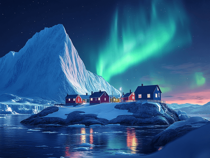 A stunning travel destination with mountains and a serene lake in the background