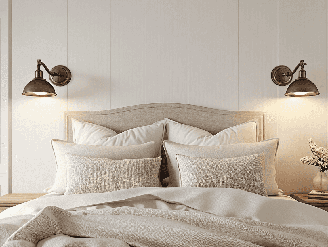 A beautifully lit hallway featuring multiple smart wall sconces