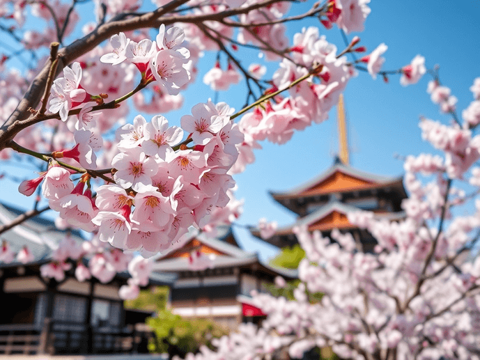 A breathtaking view of an Asian landscape showcasing mountains and lush greenery