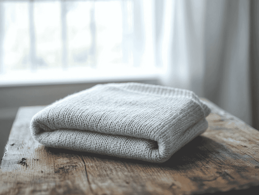 A stylish Frank and Eileen shirt displayed on a wooden hanger in a boutique setting