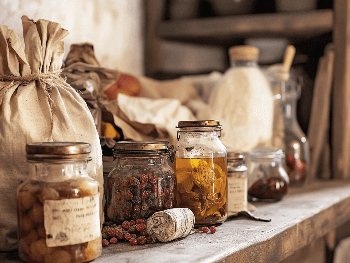 A police officer examines expired food items found in the kitchen of Zeli's home.