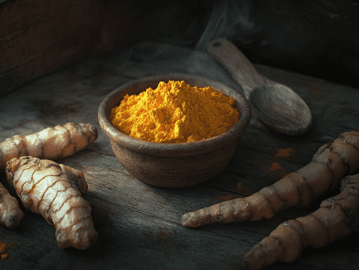 A colorful assortment of fresh fruits, vegetables, and nuts on a rustic table