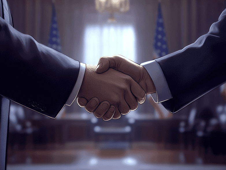 A podium with microphones, symbolizing a press conference setting