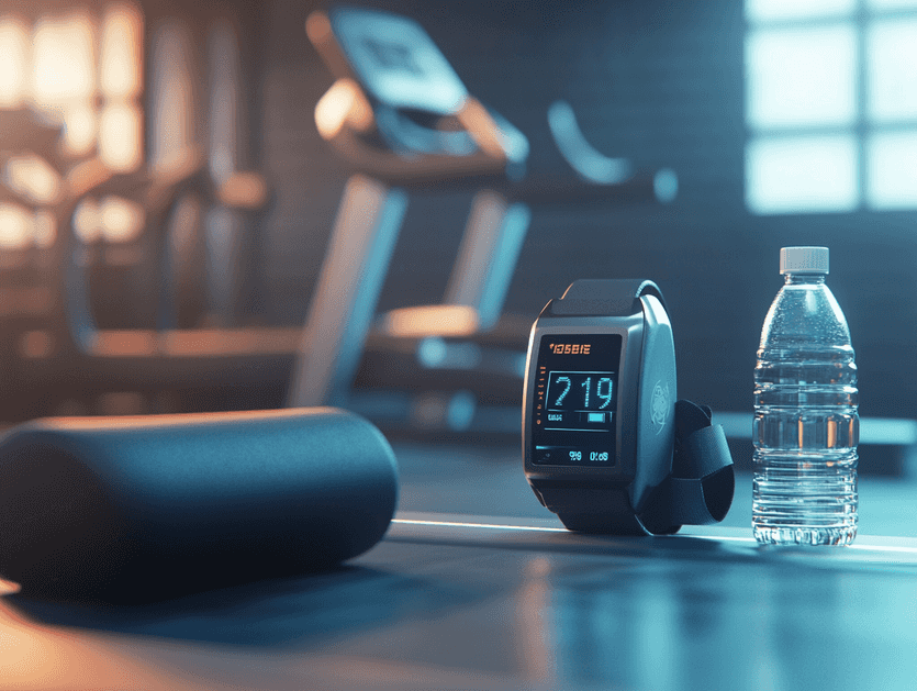 A person walking on a treadmill set to 12-3-30