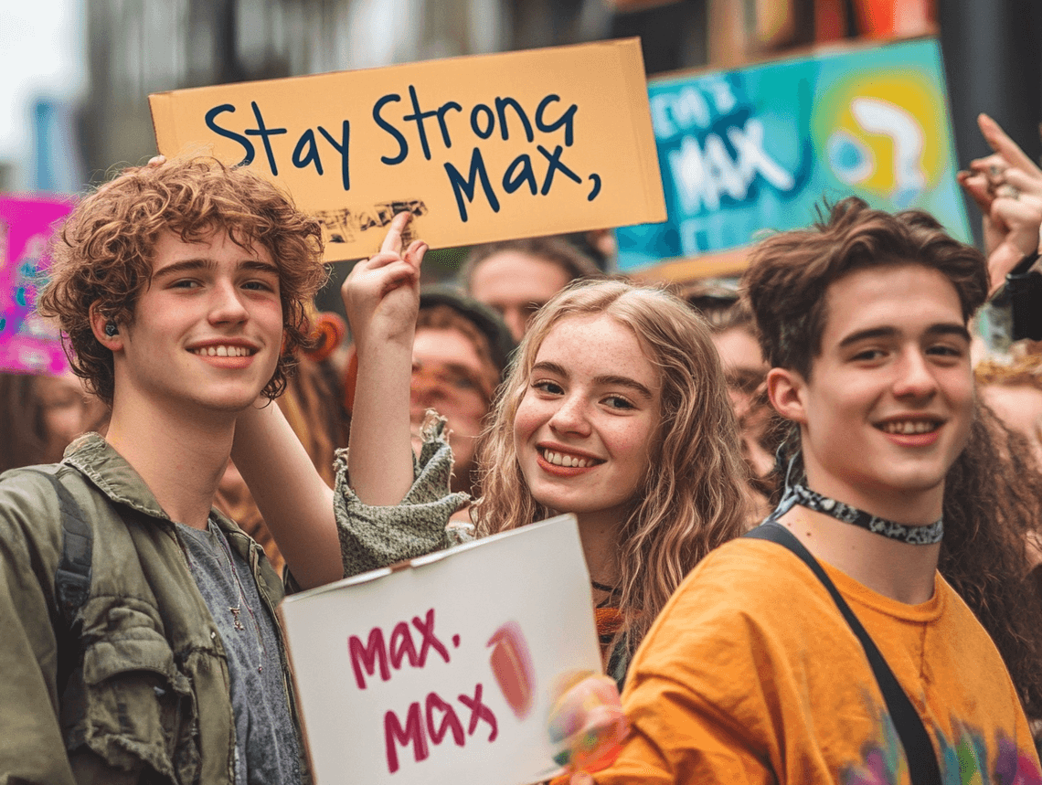 A visually striking image of a PlayStation controller with a vibrant gaming setup in the background