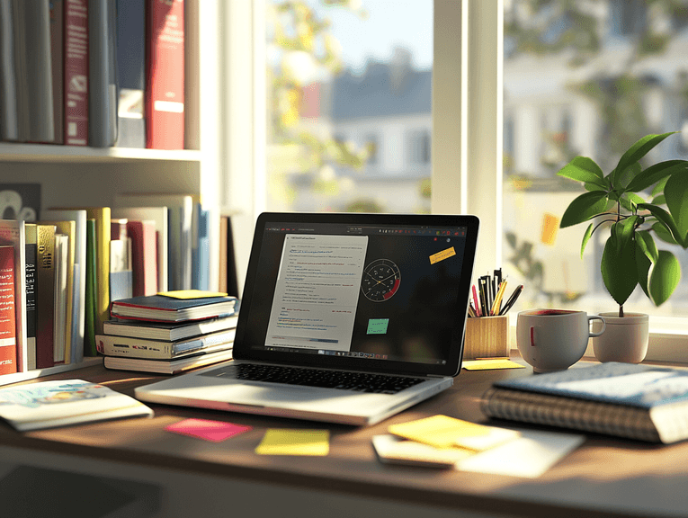 A visually stunning desktop clock with vibrant colors and sleek design