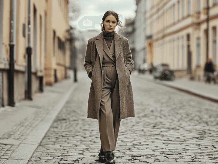 A glamorous runway shot from Milan Fashion Week FW 2023 featuring bold and colorful designs