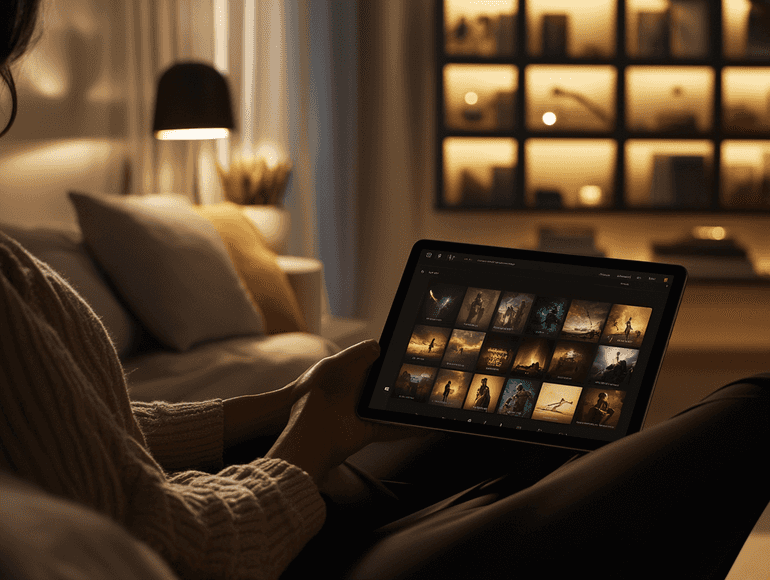 An astronaut floating in space, representing science and technology documentaries