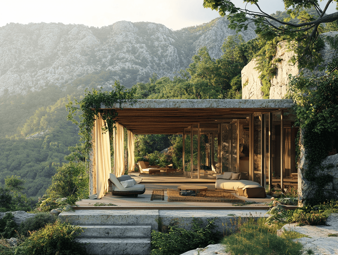 A serene eco-friendly Airbnb surrounded by Crete's lush mountains